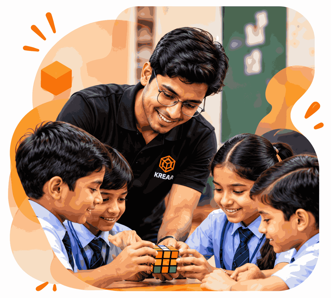 A student practising a Rubik’s Cube and the learning skills it develops